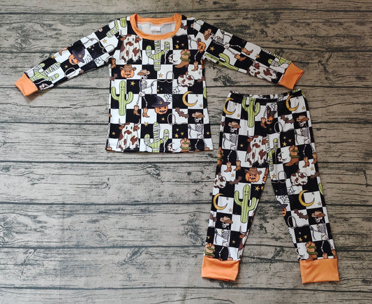 Baby Children Halloween Western Pajamas Clothes Sets