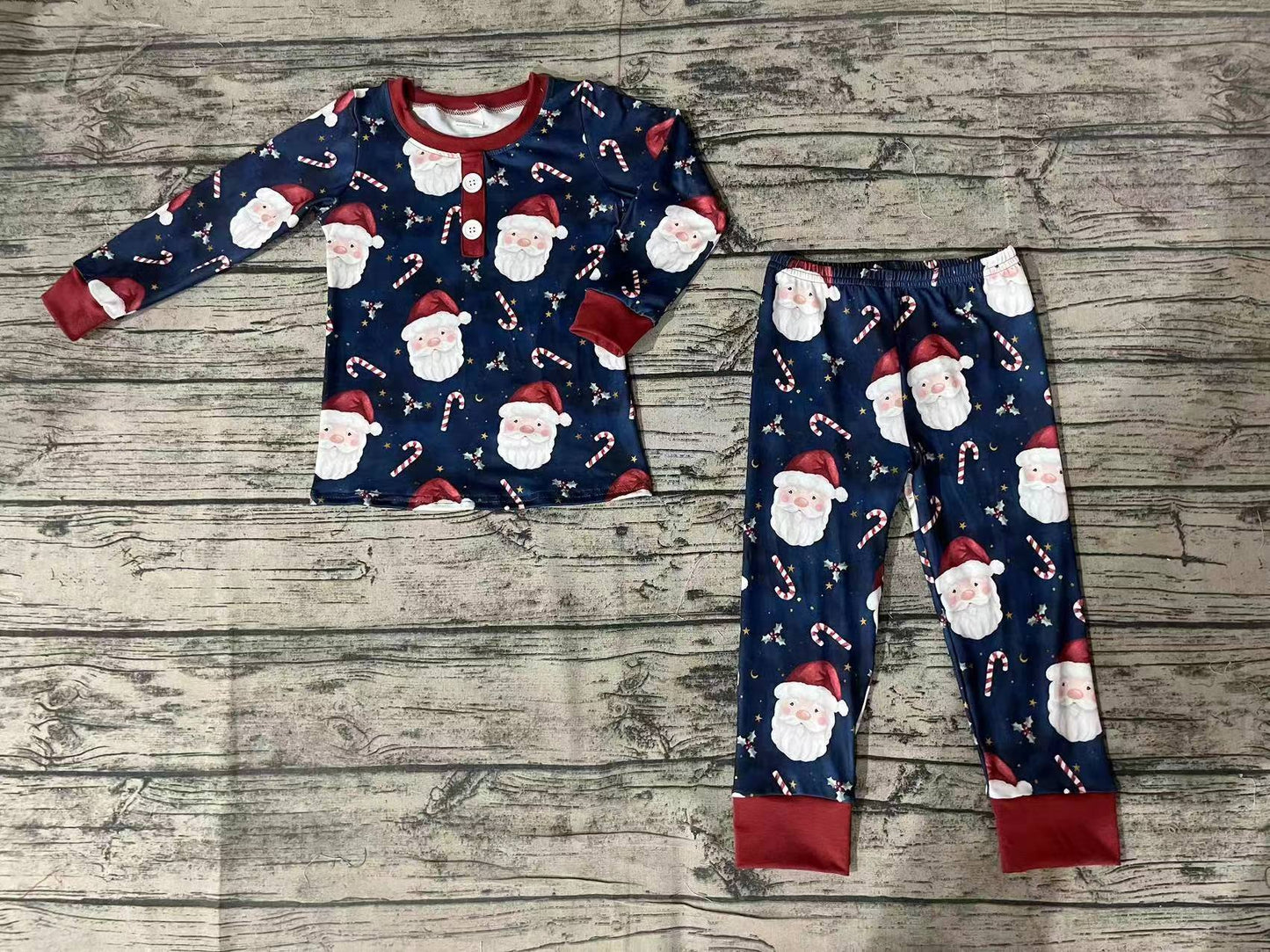 Baby Boys Christmas Santa Pajamas Clothing Sets