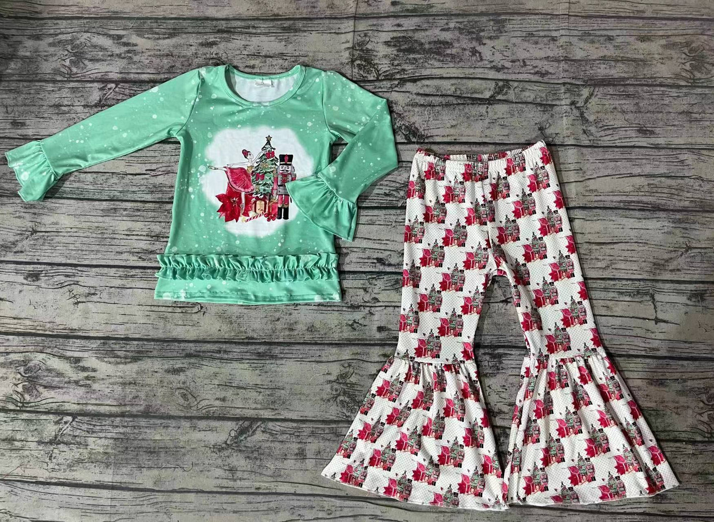 Baby Girls Chrsitmas Green Soldier Clothing Sets