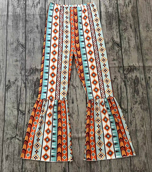 Adult Women Aztec Western Bell Pants