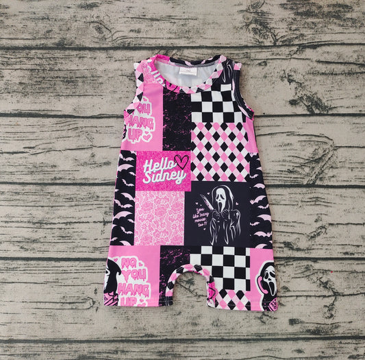 Baby Infant Halloween Pink Sleeveless Rompers