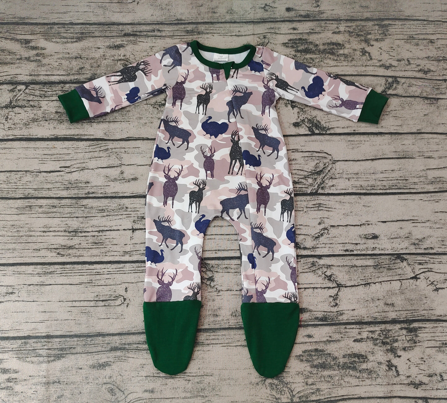 Baby Girls Boys Infant Deer Camo Fall Rompers