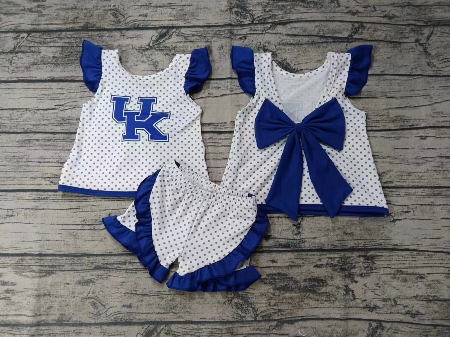 Baby Girls UK team Bow Top Shorts Clothes Sets preorder(moq 5)