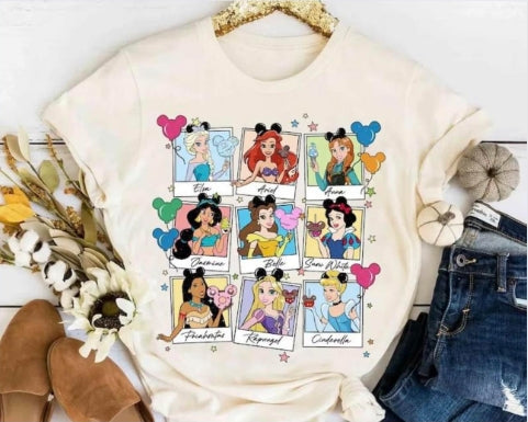Baby Girls Princess Short Sleeve Tee Shirts Tops Preorder(moq 5)