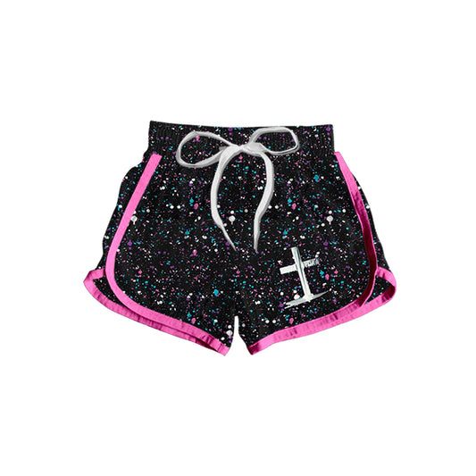 Preorder(moq 5) Baby Girls Cross Colorful Dots Sports Shorts