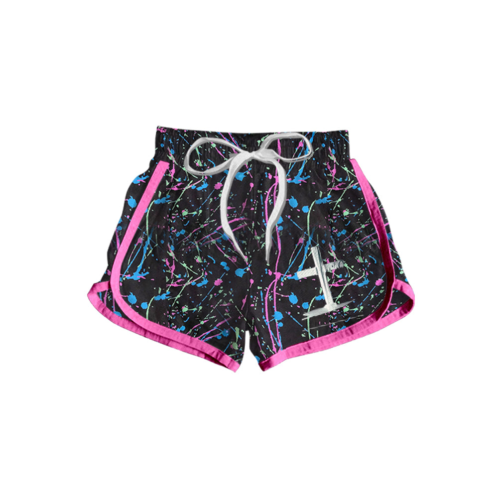 Preorder(moq 5) Baby Girls Cross Colorful Sports Shorts