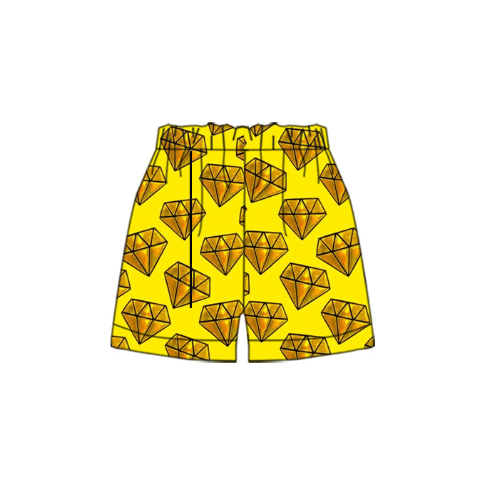 Preorder(moq 5) Baby Boys Golden Diamond Sports Shorts