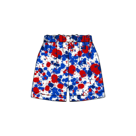 Preorder(moq 5) Baby Boys Blue Red Sports Shorts