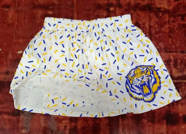 Preorder moq 5 Baby Girls Ice Cream Tiger Team Short Skirts Bottoms