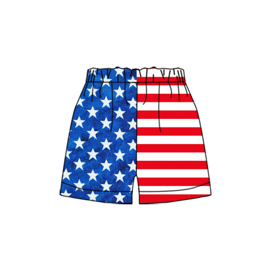 Preorder(moq 5) Adult Men Stars Stripes Shorts Bottoms