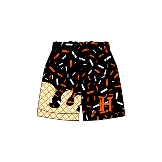 Preorder moq 5 Baby Boys Orange H Sprinkles Team Shorts Bottoms