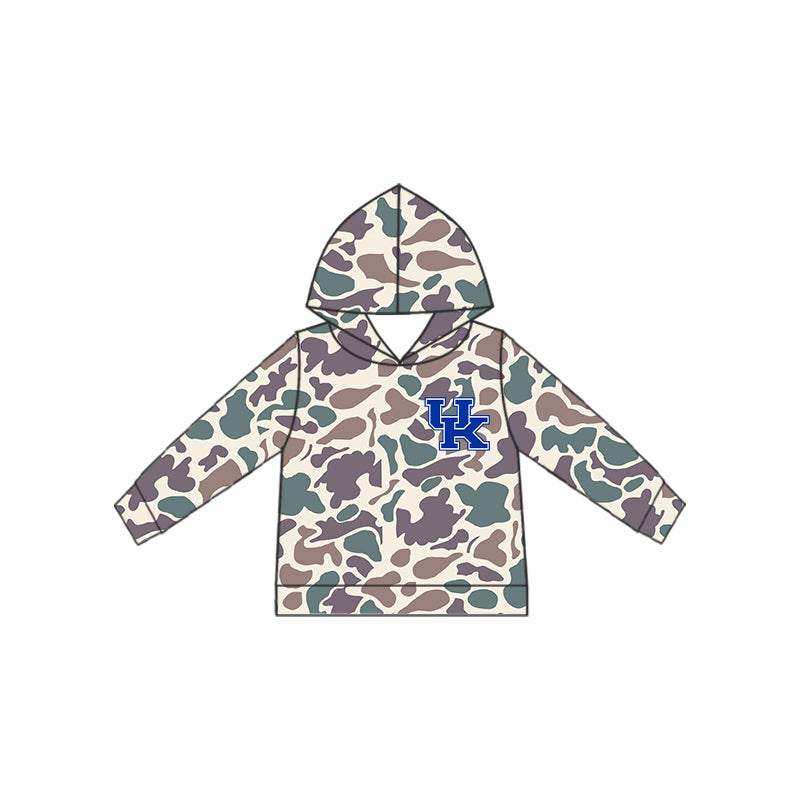 Preorder (moq 5)Baby Boys Southern Grey Camo UK Team Hooded Tops
