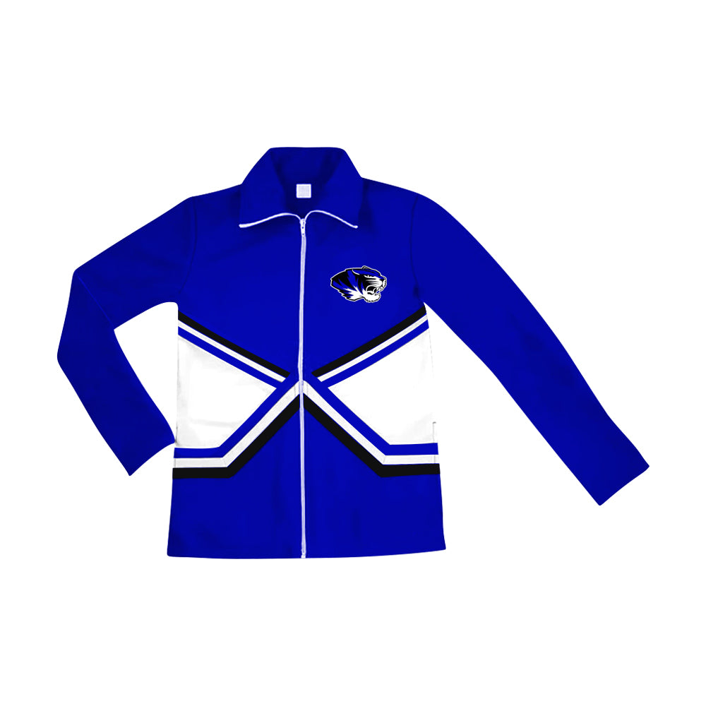 Preorder(moq 5) Adult Team Blue Tigers Zip pullover Tops