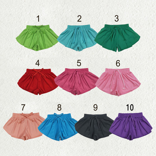 Sibling Baby Girls Colorful Skort Yoga Shorts Bottoms