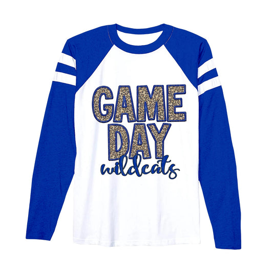 Baby Girls Long Sleeve Game Day Wildcats Sport Team Tee Shirts Preorder(moq 5)