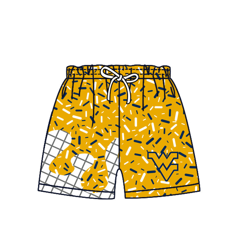 Preorder (moq 5)Baby Boys Yellow Sprinkles WV Shorts Bottom