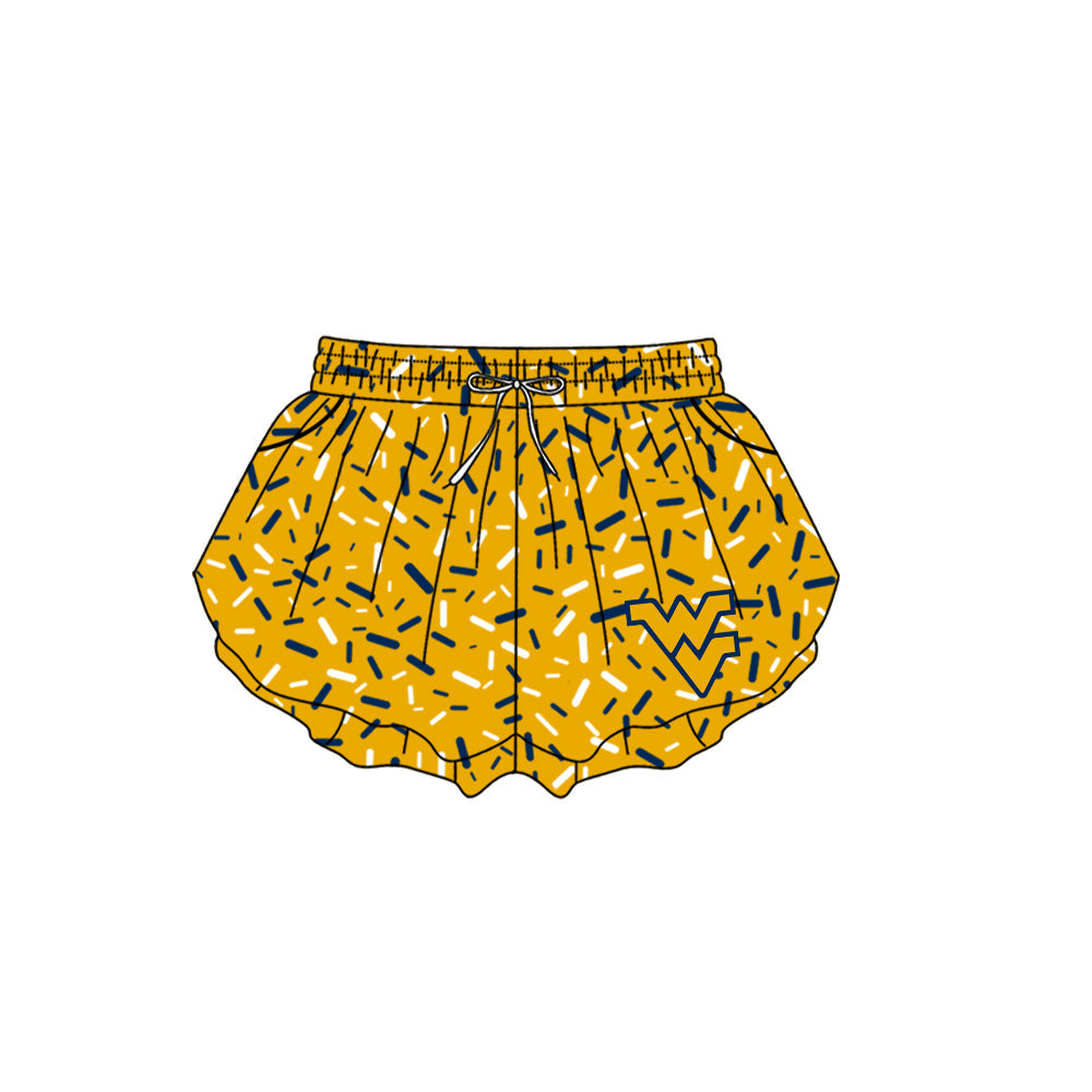 Preorder (moq 5)Baby Girls Yellow Sprinkles WV Butterfly Shorts Bottom