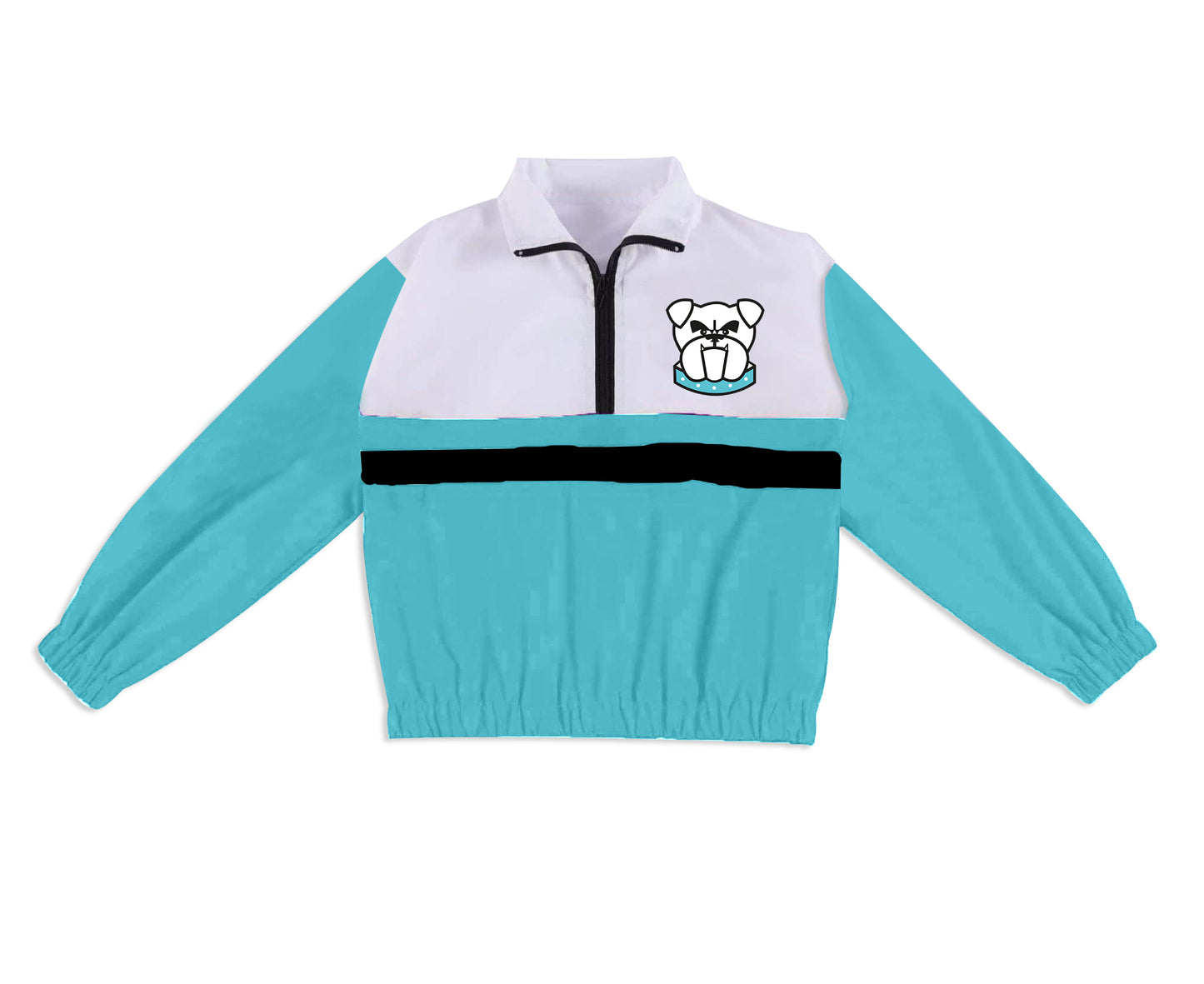 Preorder (moq 5)Baby Boys Long Sleeve Bulldogs Team Zip Pullovers Tops