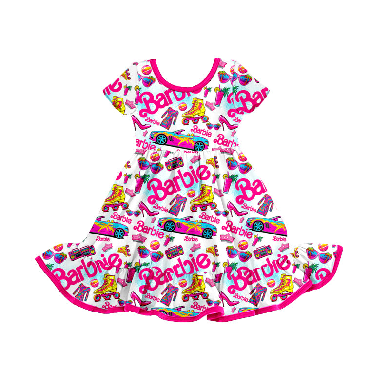 Baby Girls Doll Short Sleeve Knee Length Dresses preorder(moq 5)