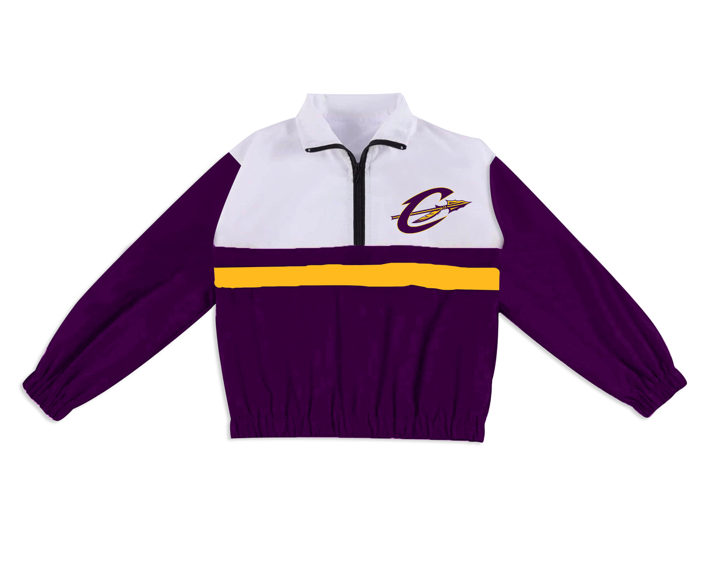 Preorder (moq 5)Baby Boys Long Sleeve Crosbyton Chiefs Team Zip Pullovers Tops