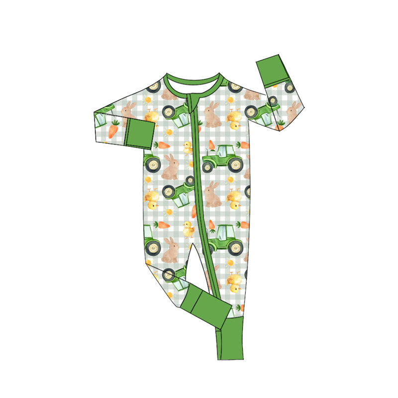 Preorder(moq5) Baby Christmas Santa Print Long Sleeve Romper Newborn Cotton One-Piece Bodysuit