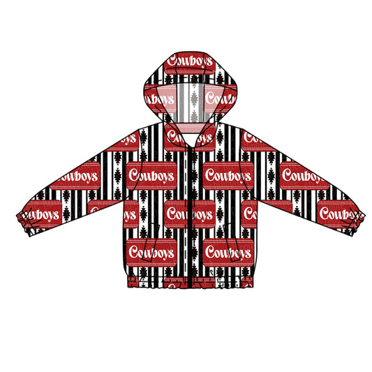 Preorder (moq 5)Baby Boys Western Cowboy Hooded Cardigan Jackets Tops