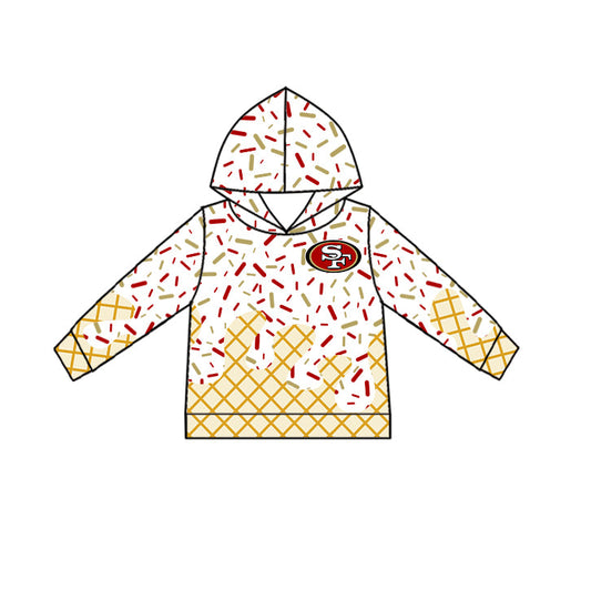 Preorder (moq 5)Baby Boys Drip Sprinkles SF Team Long Sleeves Hoodies Top