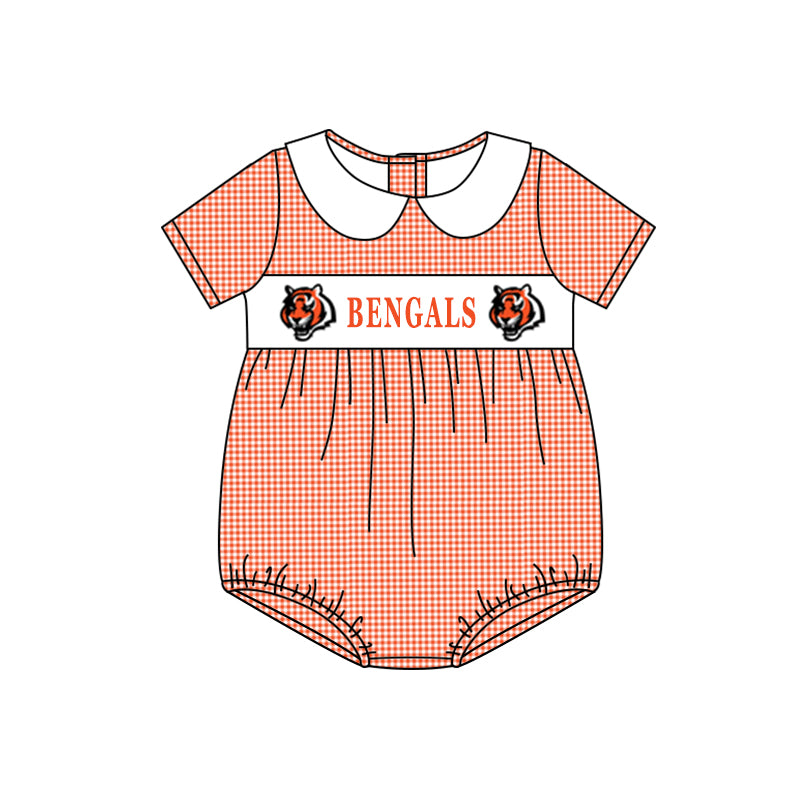 Baby Boys Bengals Short Sleeve Team Rompers preorder(moq 5)