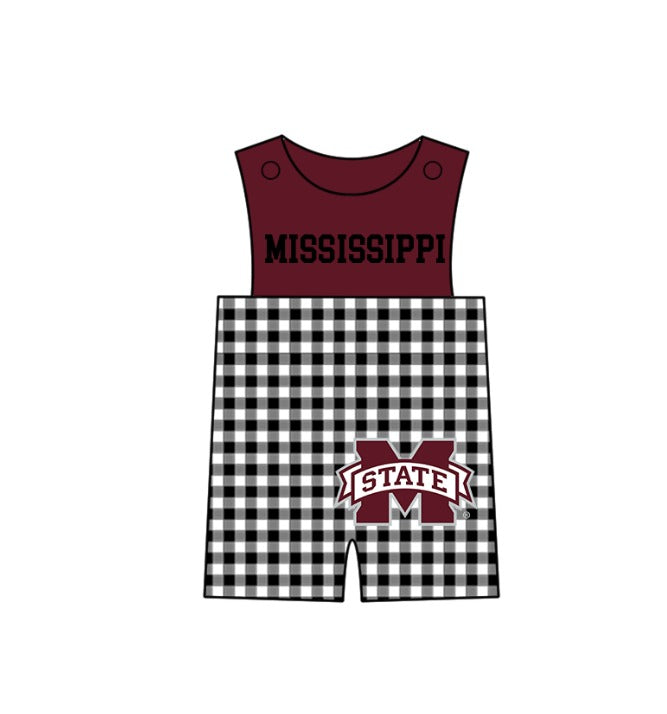Preorder (moq 5)Baby Boys Sleeveless M State Shorts Rompers