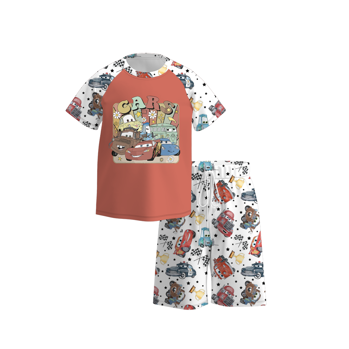 Baby Boys Cars Cartoon Top Shorts Pajamas Clothes Sets preorder(moq 5)