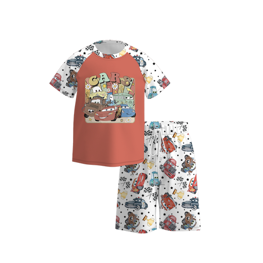 Baby Boys Cars Cartoon Top Shorts Pajamas Clothes Sets preorder(moq 5)