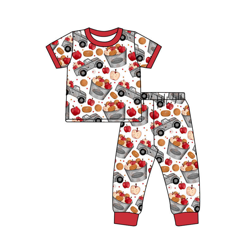 Baby Boys Apple Shirt Pants Pajamas Clothes Sets preorder(moq 5)