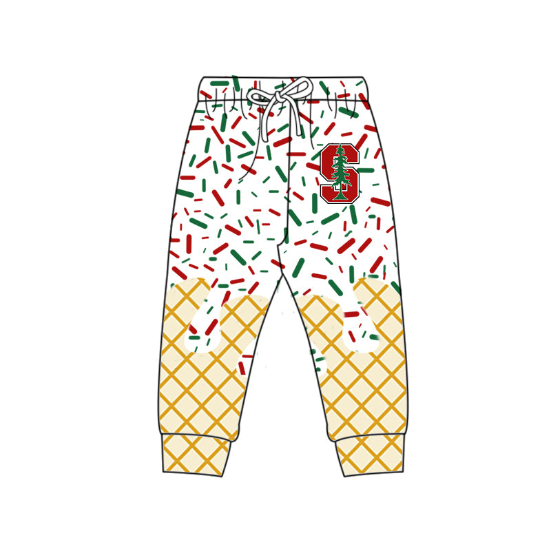 Preorder (moq 5)Baby Boys Red S Trees Drip Team Pant