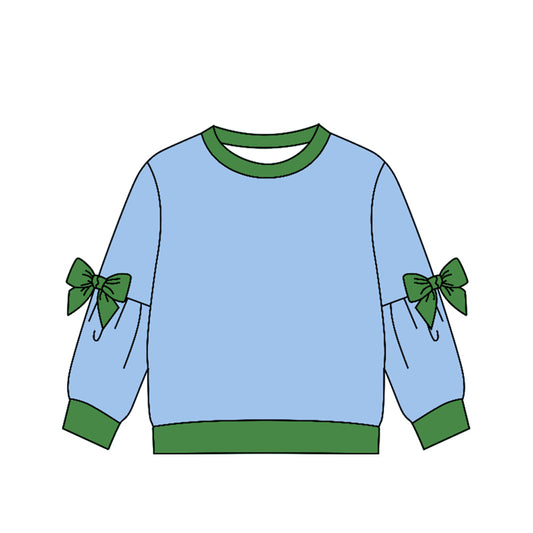 Preorder (moq 5)Baby Girls Bows Long Sleeve T-shirts Top