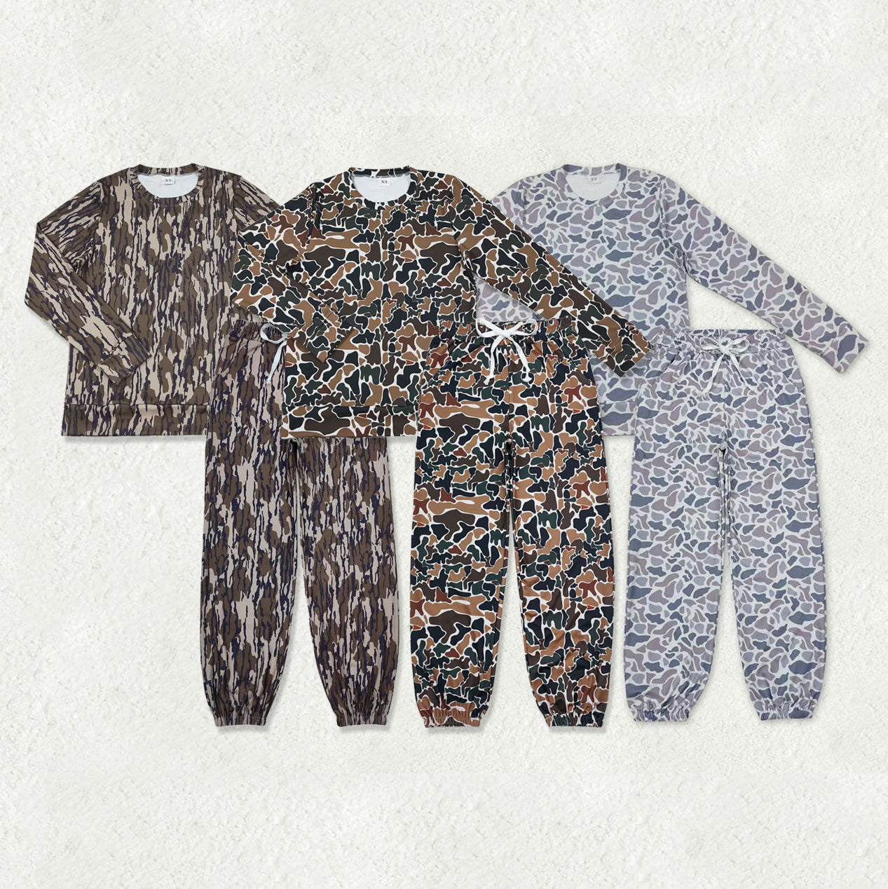 Sibling Adult Women Southern Camo Shirts Pockets Joggers Yoga Active Clothes Sets
