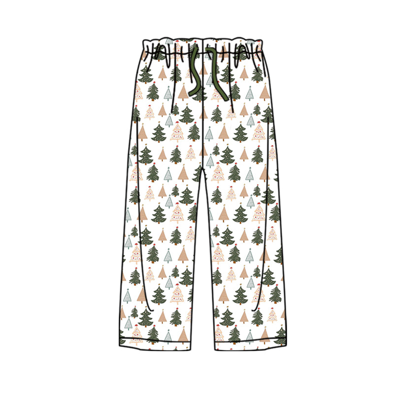 Adult Men Christmas Tree Bottoms Pants Pajamas Preorder(moq 5)