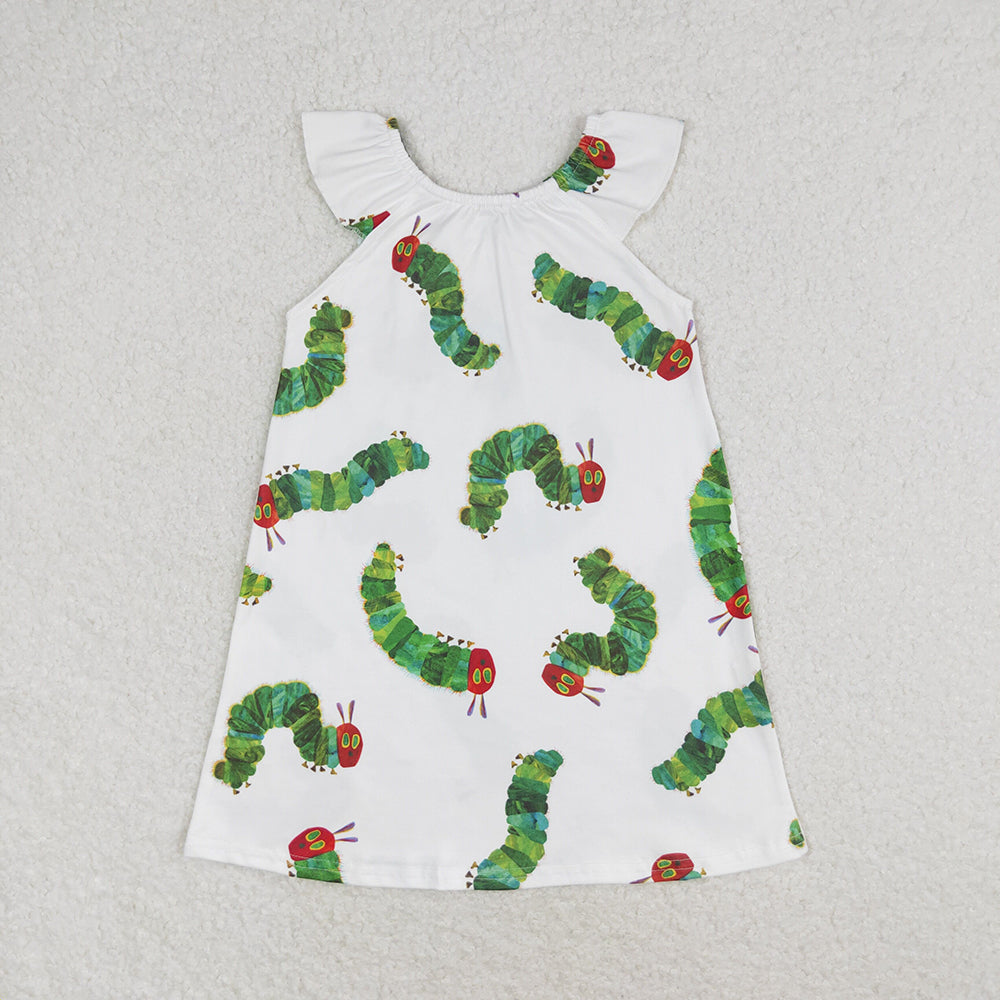 Baby Girls Caterpillar Sibling Rompers Dresses