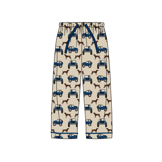 Adult Men's Trucks Dogs Bottoms Pants Pajamas Preorder(moq 5)