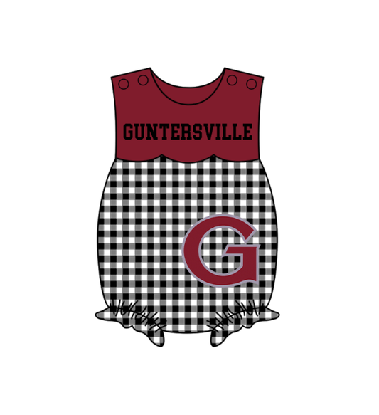 Preorder (moq 5)Baby Girls Sleeveless Guntersville Ruffle Rompers