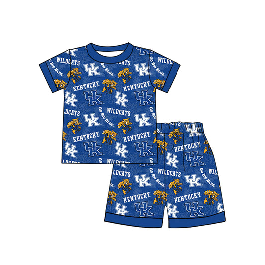 Baby Boys UK Tigers Team Top Shorts Pajamas Clothes Sets Preorder(moq 5)