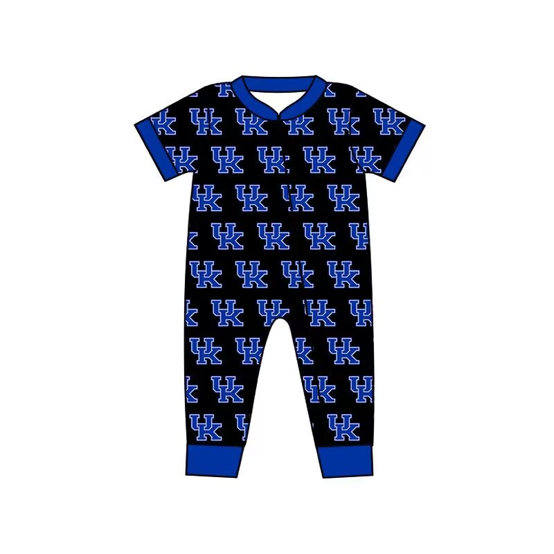 Baby Infant Boys Black UK Team Zip Rompers preorder(moq 5)