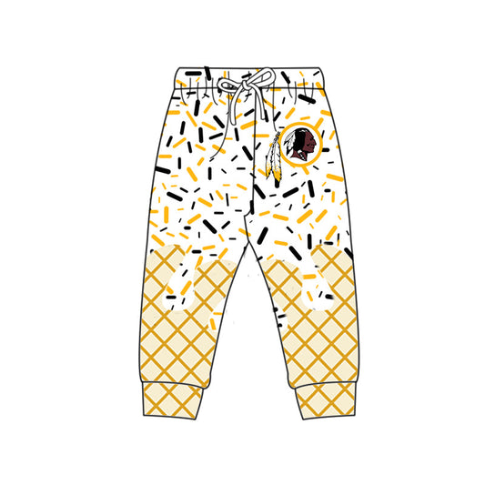 Preorder (moq 5)Baby Boys Drip Sprinkles Washington Redskins Team Jogger Pants Bottom