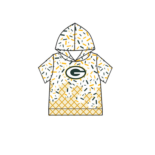 Preorder (moq 5)Baby Boys Drip Sprinkles Green Bay Packers Team Long Sleeves Hoodies Top