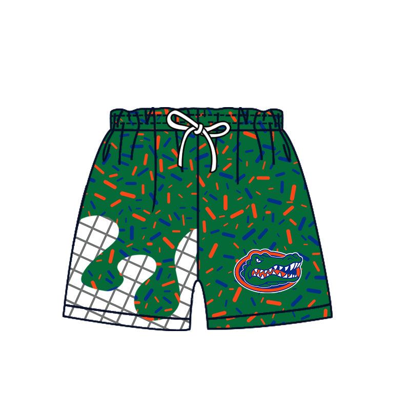 Preorder (moq 5)Baby Boys Green Sprinkles Florida Gators Shorts Bottom