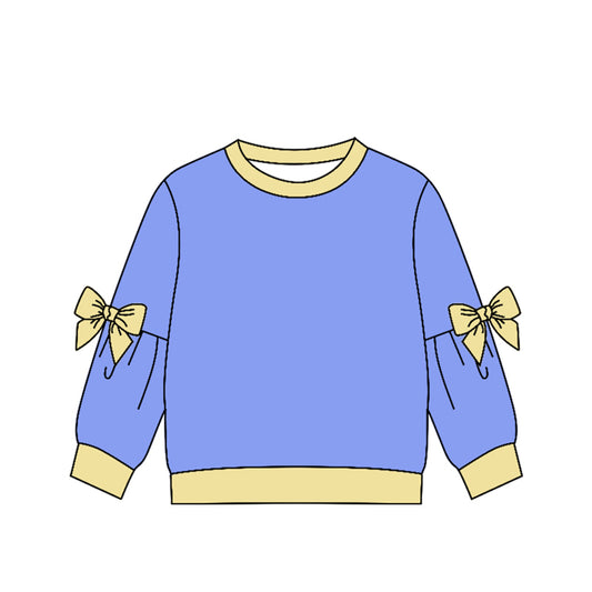 Preorder (moq 5)Baby Girls Bows Long Sleeve T-shirts Top