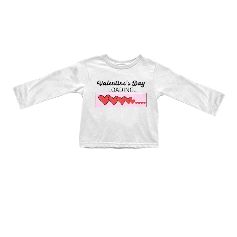 Baby Girls Hearts Valentines Day Long Sleeve Shirts preorder(MOQ 5)