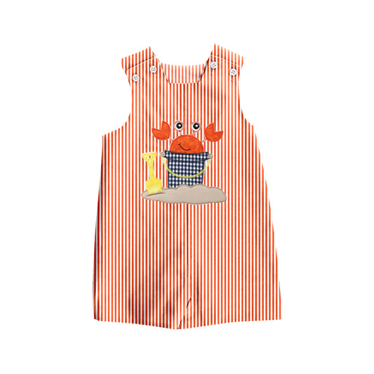 Baby Infant Kids Sleeveless Crab Summer Rompers preorder(moq 5)