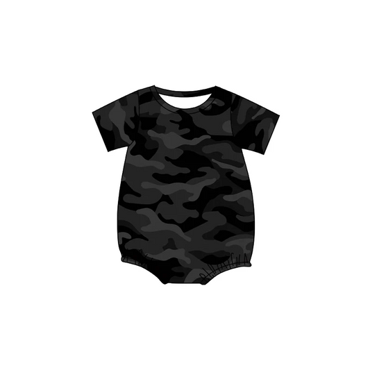 Baby Infant Boys Grey Camo Short Sleeve Rompers preorder split order May 28th