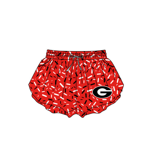 Preorder (moq 5)Baby Girls Red Sprinkles Georgia Butterfly Shorts Bottom