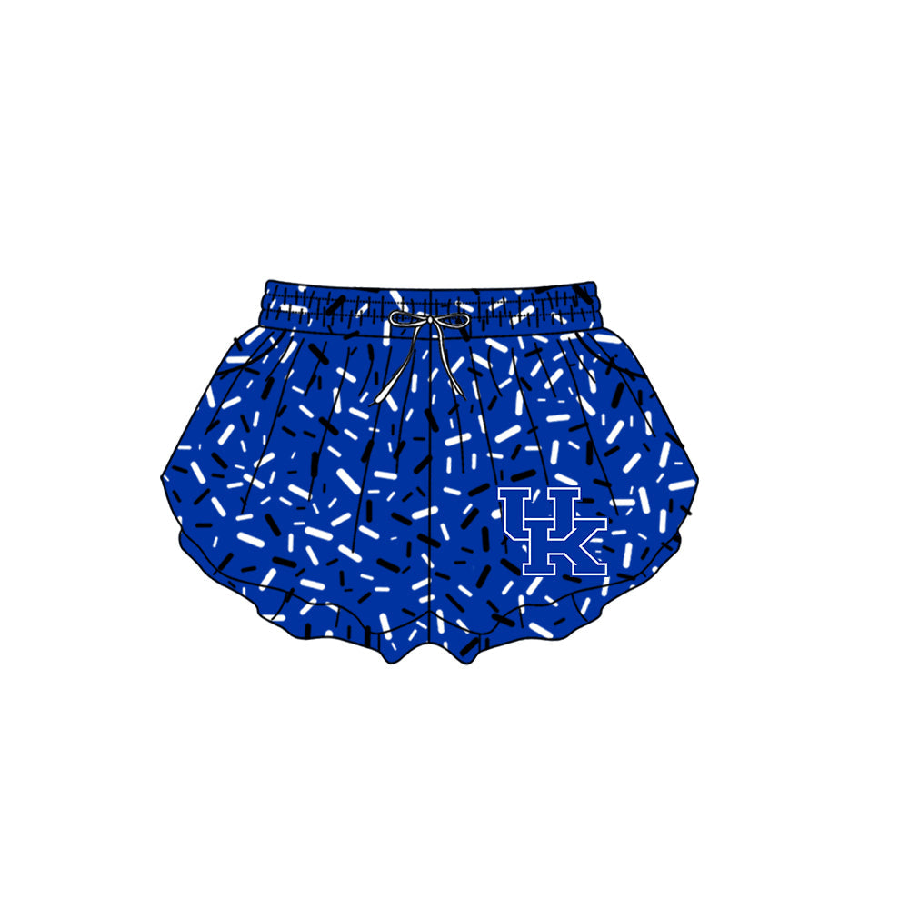Preorder (moq 5)Baby Girls Hot Blue Sprinkles UK Butterfly Shorts Bottom